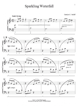 page one of Sparkling Waterfall (Educational Piano)