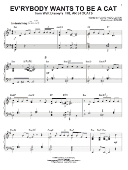 page one of Ev'rybody Wants To Be A Cat [Jazz version] (arr. Brent Edstrom) (Piano Solo)