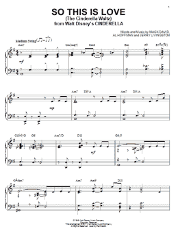 page one of So This Is Love (from Cinderella) [Jazz version] (arr. Brent Edstrom) (Piano Solo)