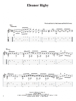 page one of Eleanor Rigby (Solo Guitar)