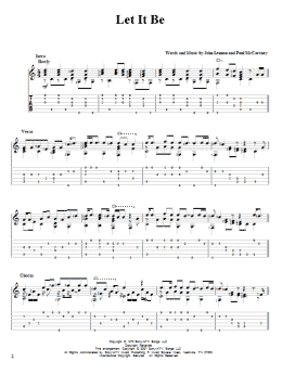 page one of Let It Be (Solo Guitar)