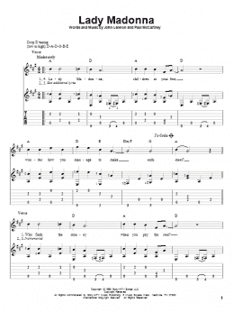page one of Lady Madonna (Solo Guitar)