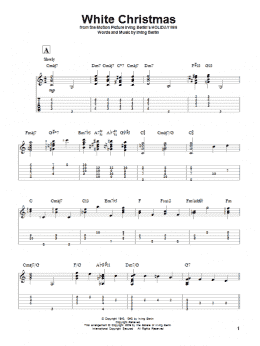 page one of White Christmas (Solo Guitar)