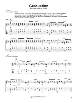 page one of Graduation (Solo Guitar)