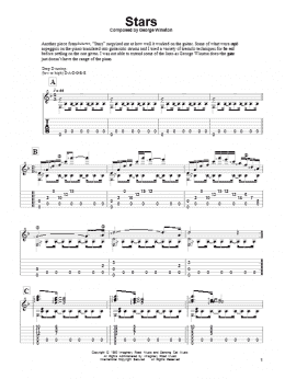 page one of Stars (Solo Guitar)