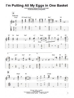 page one of I'm Putting All My Eggs In One Basket (Solo Guitar)