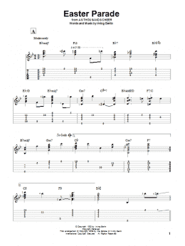 page one of Easter Parade (Solo Guitar)