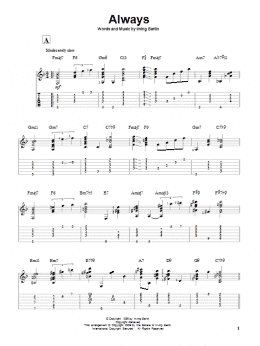 page one of Always (Solo Guitar)