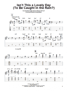 page one of Isn't This A Lovely Day (To Be Caught In The Rain?) (Solo Guitar)
