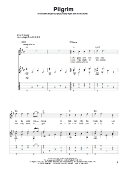 page one of Pilgrim (Solo Guitar)