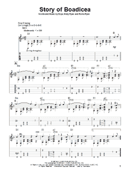 page one of Story Of Boadicea (Solo Guitar)