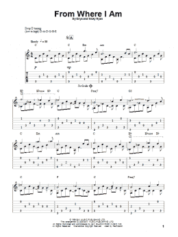 page one of From Where I Am (Solo Guitar)