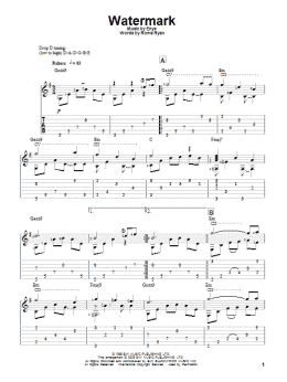 page one of Watermark (Solo Guitar)