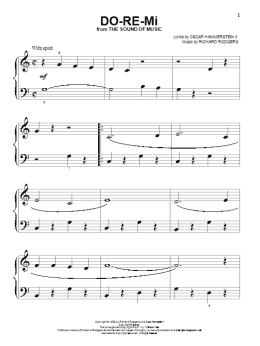 page one of Do-Re-Mi (Beginning Piano Solo)