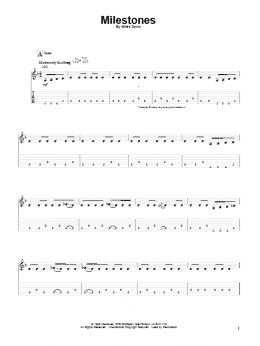 page one of Milestones (Solo Guitar)
