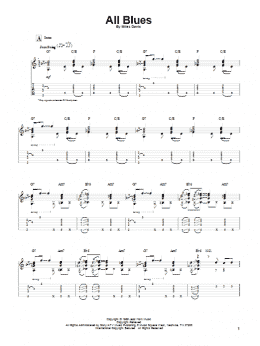 page one of All Blues (Solo Guitar)