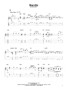 page one of Nardis (Solo Guitar)
