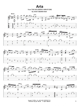 page one of Aria (Solo Guitar)