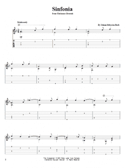 page one of Sinfonia (Solo Guitar)