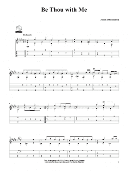 page one of Be Thou With Me (Solo Guitar)