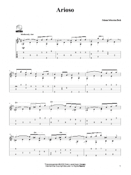 page one of Arioso (Solo Guitar)