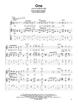 page one of One (Solo Guitar)
