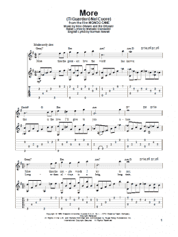 page one of More (Ti Guardero Nel Cuore) (Solo Guitar)