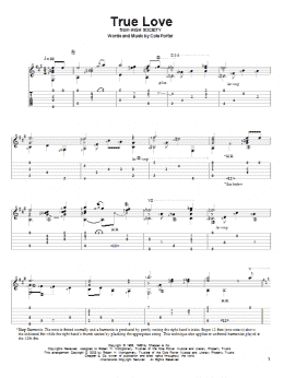 page one of True Love (from High Society) (Solo Guitar)