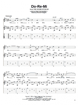 page one of Do-Re-Mi (from The Sound of Music) (Solo Guitar)