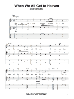 page one of When We All Get To Heaven (Solo Guitar)