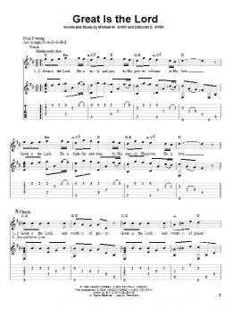 page one of Great Is The Lord (Solo Guitar)