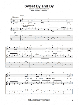 page one of Sweet By And By (Solo Guitar)
