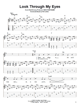 page one of Look Through My Eyes (Solo Guitar)