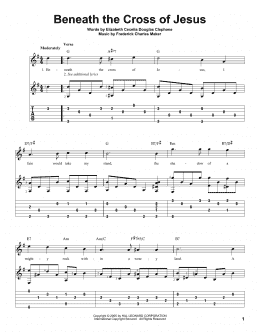 page one of Beneath The Cross Of Jesus (Solo Guitar)