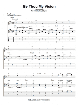 page one of Be Thou My Vision (Solo Guitar)