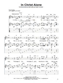 page one of In Christ Alone (Solo Guitar)