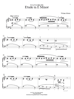page one of Etude In E Minor (Educational Piano)