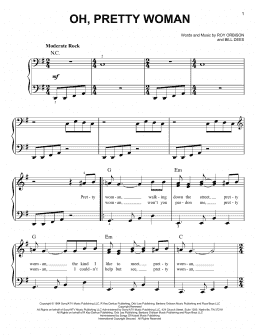 page one of Oh, Pretty Woman (Easy Piano)
