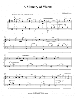 page one of A Memory Of Vienna (Educational Piano)