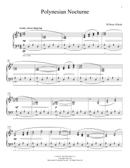 page one of Polynesian Nocturne (Educational Piano)