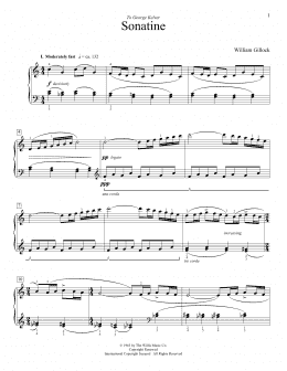 page one of Sonatine (Educational Piano)