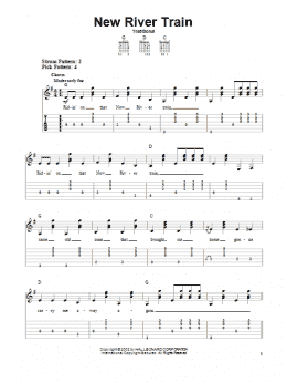 page one of New River Train (Solo Guitar)