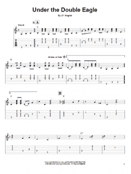 page one of Under The Double Eagle (Solo Guitar)