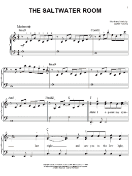 page one of The Saltwater Room (Easy Piano)