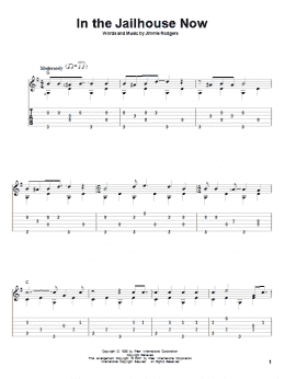 page one of In The Jailhouse Now (Solo Guitar)