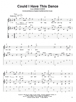page one of Could I Have This Dance (Solo Guitar)