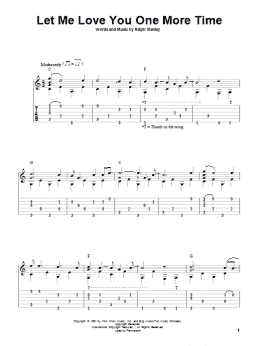 page one of Let Me Love You One More Time (Solo Guitar)