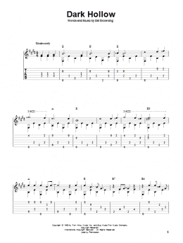 page one of Dark Hollow (Solo Guitar)