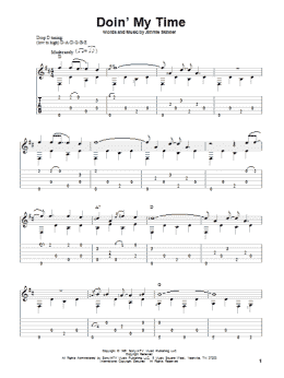 page one of Doin' My Time (Solo Guitar)