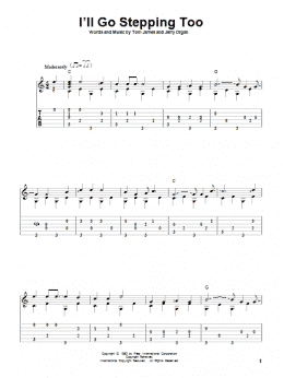 page one of I'll Go Stepping Too (Solo Guitar)
